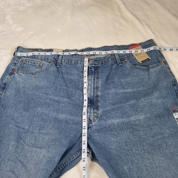 Men's Levi's 550 Relaxed-Fit Stretch Straight Blue Jeans 50x32 New - Picture 6 of 15